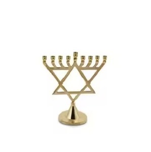 Candelabro Metálico Artístico, Portavelas Judío para Hanukkah, Candelabro Decorativo, Soporte para Velas, Decoración para el Hogar - Product Image 2