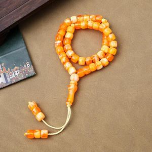 Rosario Tasbih Islámico Indio Hecho a Mano, Cuentas de Resina Ecológicas para Oración, Redondas, Color Personalizable, Decoración para el Hogar, Exportación - Product Image 5