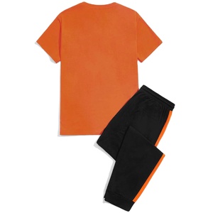 2026 New Arrival Wholesale Summer Men Casual T-shirt <b>Trouser</b> Set Breathable T-shirt <b>Trouser</b> Set - Product Image 2