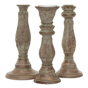 Vente en gros Usine personnalisée Grand bougeoir en bois fait de bois de manguier en Inde Long bougeoir pour la décoration de ferme - Product Image 5