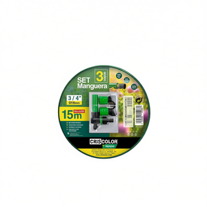 Tuyau d'arrosage de jardin de qualité supérieure MANGUERA CON ACC 15m 3/4 pour usage extérieur - Product Image 1