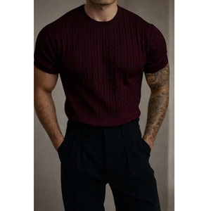 High Quality Casual Round Neck Loose Short Sleeve T-Shirt <b>Men</b> 2026 New Summer Cotton Loose T-Shirt <b>Men</b> t Shirt Supplier From BD - Product Image 1