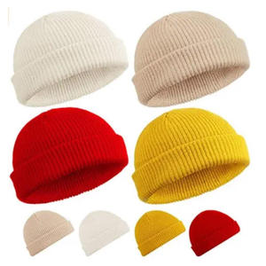 Unisex Knitted Beanie Hat Solid Gray 100% Acrylic <b>Winter</b> <b>Cap</b> Casual Style Adult Size 56-58CM - Product Image 5