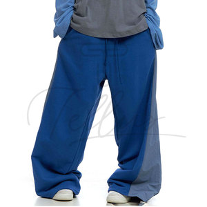 Pantalones de hombre de forro polar de doble cintura, holgados, casuales, de corte suelto, estilo acampanado, streetwear, hechos en Pakistán, ¡los más vendidos! - Product Image 3