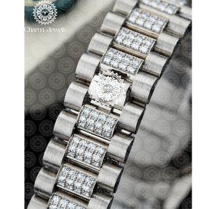 Reloj de Lujo Charm Jewells con Correa de Acero Inoxidable, Movimiento Mecánico Analógico, Esfera de 40 mm, Luminoso, Cierre Plegable, para Hombre, Automático - Product Image 3