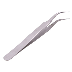 Prix de gros, Vente chaude : Pince à cils professionnelle en acier inoxydable, forme en L à 90 degrés, anti-magnétique, pour volume - Product Image 5