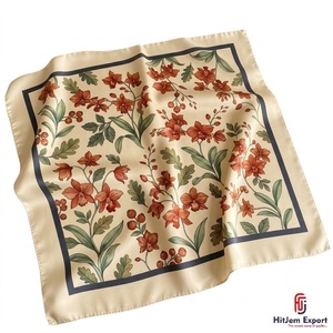 Elegant Womens <b>Square</b> <b>Scarves</b> Soft Lightweight Fashion Accessories OEM ODM Manufacturer Fiji Custom Fabric Products Bulk Supply - Product Image 4