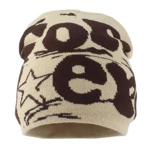 Bonnet unisexe en tricot jacquard à rabats pour les oreilles, motif rayé, 100% acrylique, bonnet d'hiver décontracté pour enfants, réglable - Product Image 5