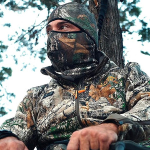 Camo Hunting Balaclava Full Face Mask Windproof Breathable UV Protection 92% Polyester Spandex Woodland Camouflage <b>Head</b> <b>Cover</b> - Product Image 5