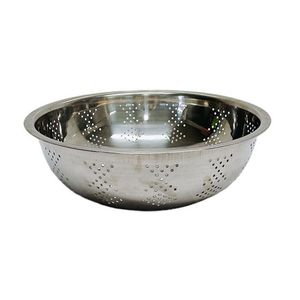 Deep Stainless Steel <b>Colander</b> For Washing Salad Greens Pasta Potatoes And Fresh Vegetables In The Kitchen - Product Image 4