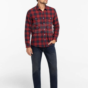 Camisa de Franela para Hombre, Nueva, Elegante y de Larga Duración, Manga Larga, Botones al Frente, Bolsillo en el Pecho, para Actividades al Aire Libre - Product Image 2