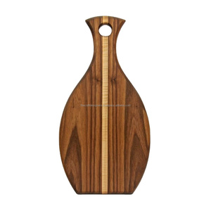 Planche à découper en bois la plus tendance Bloc à découper naturel avec disque décoratif pour fromage et ustensiles de cuisine avec logo pour accessoires de cuisine - Product Image 4