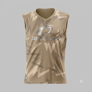 เสื้อยืดคอกว้างทรงปกติ แขนกุด พิมพ์ลายโลโก้ด้านหน้า คุณภาพสูง ปี 2026 สำหรับผู้ชาย สินค้ามาใหม่ ฤดูร้อน สไตล์ลำลอง ผ้าถัก น้ำหนัก 210 กรัม ระบายอากาศได้ดี แห้งเร็ว - Product Image 4