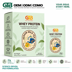 ผงโปรตีนเวย์เสริมอาหาร OEM สำหรับฟื้นฟูกล้ามเนื้อ สูตรเฉพาะ ผลิตภายใต้แบรนด์ของคุณเอง ผลิตในไต้หวัน - Product Image 1