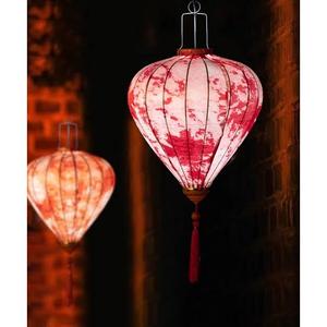 Grande lanterne en soie avec cadre en bambou, décoration suspendue pour mariage, salle d'événements, salle de bal, décoration de fête de luxe - Product Image 2