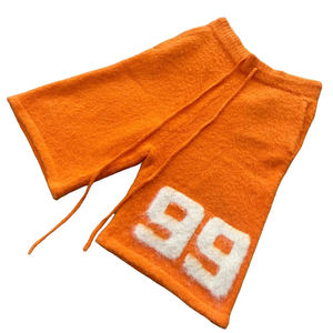 Shorts en maille de mohair doux pour femmes, tenue décontractée d'été, confort quotidien, coupe décontractée, tenue élégante et tendance - Product Image 5