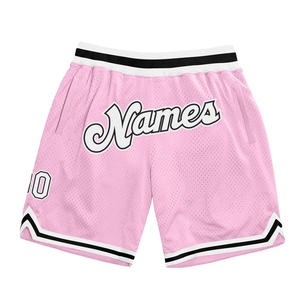 Wholesale Direct OMMIZ INDUSTRY Best Selling Custom Black Red White Authentic Throwback Basketball Shorts - Product Image 4