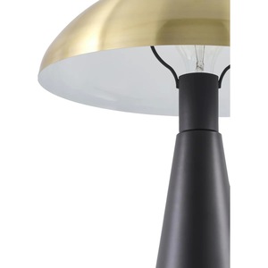 Lampe de table en laiton design avec corps texturé, luminaire d'intérieur élégant - Product Image 2