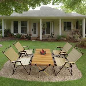 Portable and <b>Foldable</b> Multi-Function Patio Furniture Natural Material Indoor and Outdoor Universal - Product Image 1