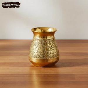 Lota de Pooja de Latón Real a Precio Mayorista, Kalash de Latón para Pooja, Utensilio de Puja de Aleación Metálica, Vajilla Religiosa Hindú - Product Image 4