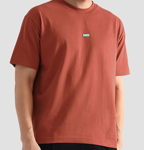 T-shirt pour homme en coton imprimé uni, coupe classique, doux, léger, décontracté, basique, pour le bureau, la salle de sport et les voyages, OEM ODM - Product Image 1