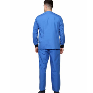 New Style Hospital <b>Scrubs</b> <b>Sets</b> for Men Cotton Polyester Woven Fabric Needle Detection Medical Nursing Workwear - Product Image 2