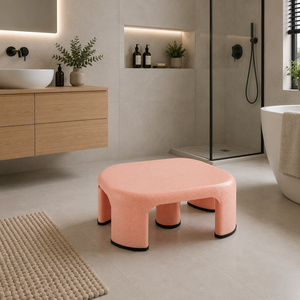 Modern Plastic <b>Stool</b> for <b>Bathroom</b> and Home Use Lightweight Minimalist Design - Product Image 1