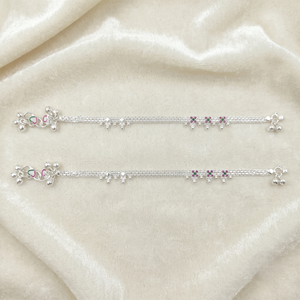 DIVYORO ROYAL CHIME SILVER PAYAL - Product Image 2