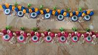 Guirlande de porte Toran indienne faite à la main en polyester mélangé, fleurs artificielles, idéale pour la décoration intérieure de Diwali Bandarwal – Meilleures ventes