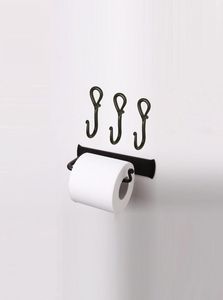 Handmade Iron Toilet Paper Holder Unique Design Tissue <b>Roll</b> Stand For Bathroom Interior Decorative Wall Mounted Use - Product Image 4