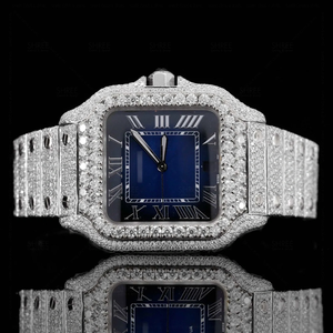 Reloj de Diamantes Moissanite con Claridad D-VVS, Estilo Hip Hop, con Movimiento Automático, de Acero Inoxidable y Cristal, de Lujo - Product Image 2