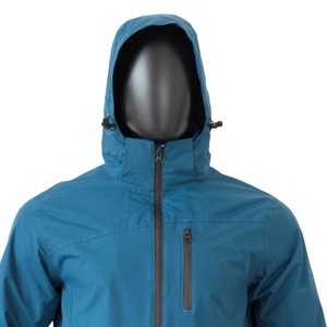 Veste coupe-vent unisexe d'hiver à la mode avec fermeture boutonnée recouverte, service OEM, toile 100% nylon, logo sur le devant - Product Image 2