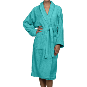 Wholesale Luxury Unisex Terry Cotton Winter Sleeveless Bathrobe Custom Logo Design Easy Dry Soft Sleepwear Hotel Home Use Combo - Product Image 2