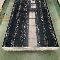 Paneles de Pared de PVC con Acabado Brillante, Diseño Moderno, Ligeros, Resistentes al Agua, para Proyectos de Bricolaje en el Hogar, Imitación Mármol, Alta Calidad