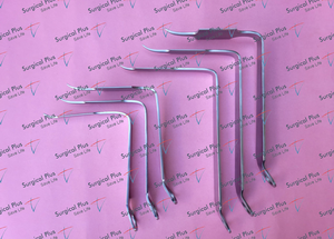 Retractores de rodilla Bent Hohmann para artroplastia de cadera, juego de 6 instrumentos ortopédicos para cirugía de cadera, reutilizables, de acero inoxidable alemán. - Product Image 5