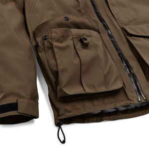 Veste de chasse professionnelle orange vif haute visibilité, imperméable, respirante, coupe-vent, parka d'extérieur, manteau cargo pour le terrain - Product Image 5