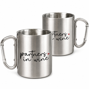 Taza de Acero Inoxidable Grabada Personalizada, Vaso Térmico de Doble Pared con Asa, Regalo Personalizado para Bodas y Aniversarios de Pareja - Product Image 6