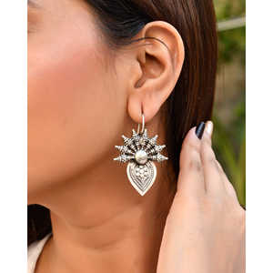 Pendientes de Plata Meera Jaipur Taara Fashion - Product Image 2