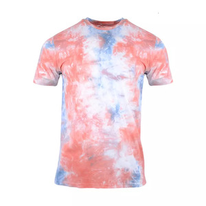 Camiseta de Algodón de Alta Calidad para Hombre, Ecológica, Transpirable, de Secado Rápido, con Estampado Tie Dye Personalizado - Product Image 1