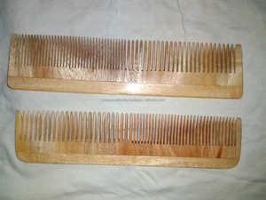 Handmade Small Pocket <b>Wide</b> Tooth Wooden <b>Comb</b> Men Women Hair Detangler Natural Neem Bamboo Beauty Bridal Wedding Occasion - Product Image 2