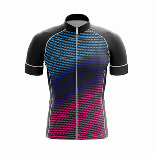 Vêtements de sport cycliste en promotion, uniforme à col montant, fermeture éclair intégrale, manches courtes, combinaison de cyclisme sur route avec design et taille personnalisés - Product Image 3