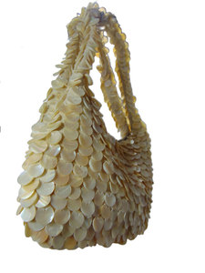 Bolso de Hombro Artesanal con Cuentas de Nácar, Elegante Bolso de Mano de Concha de Marfil, Cartera de Lujo para Noche, Bolso de Fiesta Hecho a Mano - Product Image 3