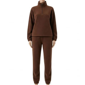 Conjuntos Unisex de Lona de Corte Regular, Tejido Suave y Cálido de Primera Calidad, Cómodos y Casuales para Uso Diario, Venta al por Mayor OEM, Diseño de Leopardo hasta la Rodilla - Product Image 1