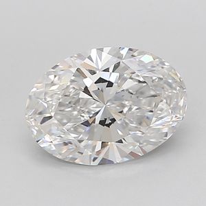 Diamant de laboratoire ovale certifié IGI 1 carat, pureté VVS2, couleur D, excellente taille, diamant non monté pour la fabrication de bijoux - Product Image 1