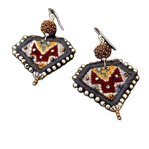 Boucles d'oreilles personnalisées en gros, multi-perles, faites à la main, bijoux de fête pour femmes à prix avantageux - Product Image 1