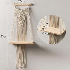 MORE Natural Handwoven Cotton Indian Bohemian Macrame <b>Wall</b> Hanging for Bedroom Hallway Kids & Teen Rooms All Occasions - Product Image 3