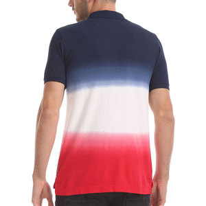 <b>Men's</b> Eco-Friendly 100% Cotton Color Blocked for <b>Shirt</b> Short Sleeve Knitted Breathable Casual Gray Red Navy Blue - Product Image 6