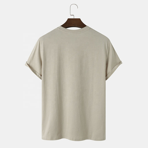 T-shirt pour homme en tissu confortable, couleur unie, style décontracté, nouveau modèle, logo personnalisé, vêtements pour homme, fabricant pakistanais - Product Image 2