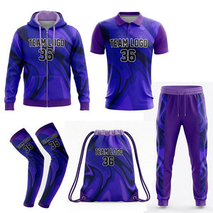 Conjunto Deportivo para E-Sports, Jersey Sublimado Personalizado, Sudadera con Capucha, Pantalones, Mangas para Brazos, Bolsa, Logotipo del Equipo, 49 Colores Degradados, Secado Rápido, Unisex, Adulto - Product Image 2
