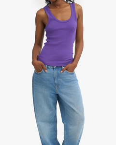 Personalized Custom Wholesale Women Sleeveless Bamboo <b>Racerback</b> <b>Tank</b> <b>Top</b> Crew Neck Spandex Fitted Casual Basic Seamless - Product Image 2